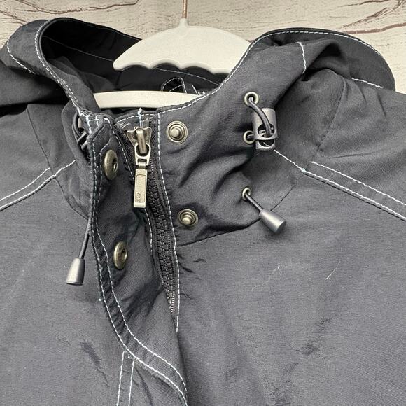 Eddie Bauer Blue WeatherEdge Lined Hooded Jacket size L - Picture 3 of 10